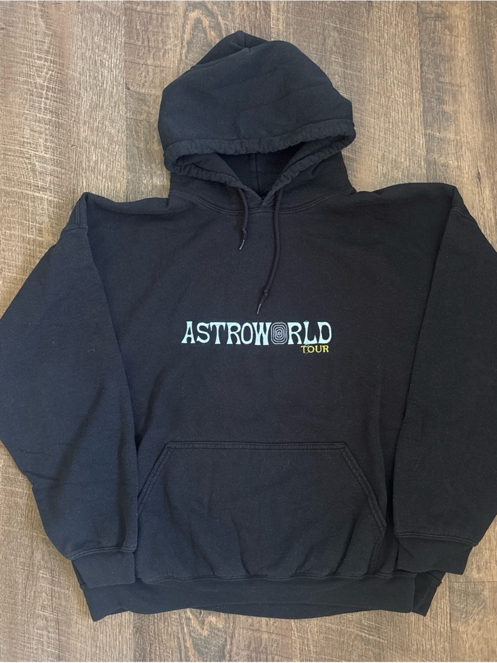 Travis Scott Black Astroworld Tour Crewneck Hoodie